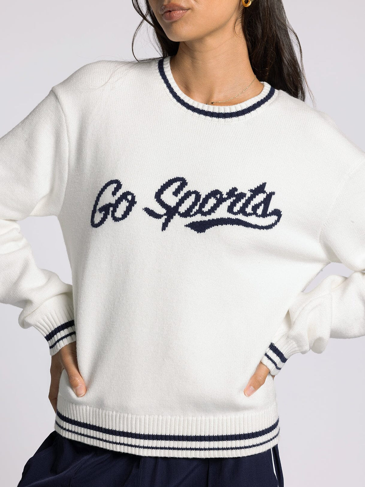 Go Sports Sweater - Styled With Claire Thread & Supply