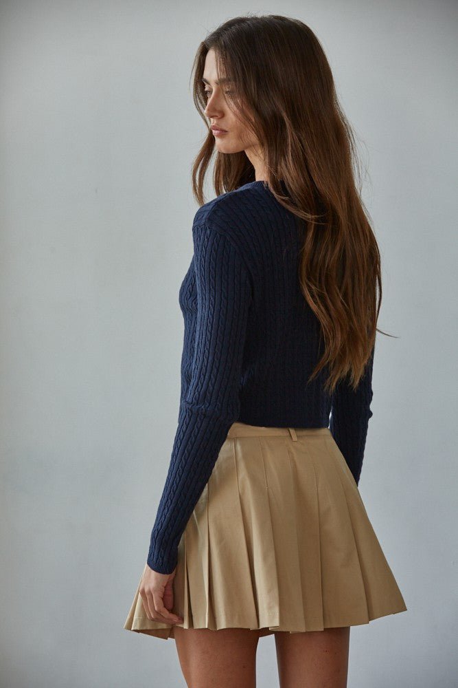 Harper Cable Knit Cardigan - Styled With Claire By Together