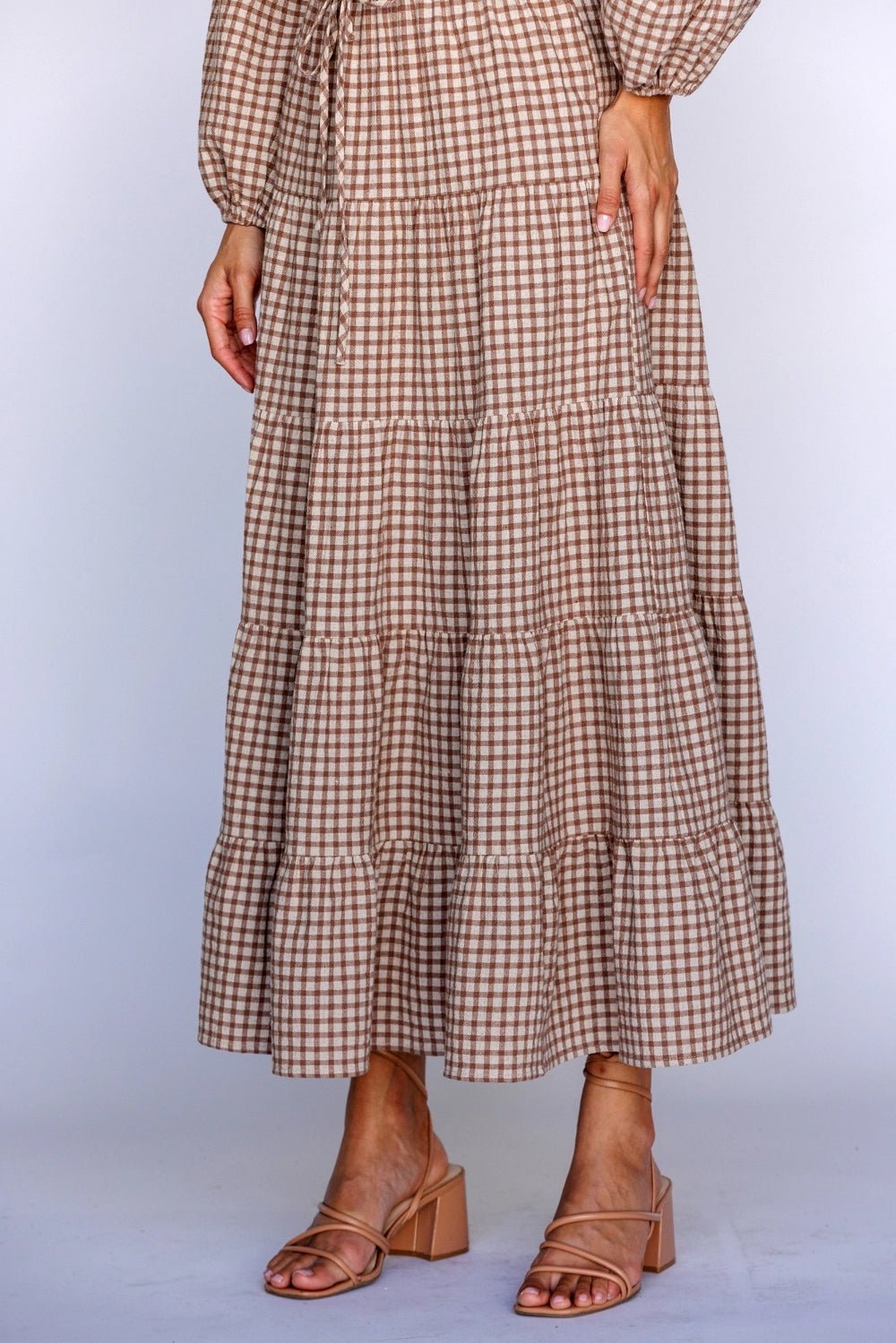 Harper Gingham Maxi Skirt - Styled With Claire Storia