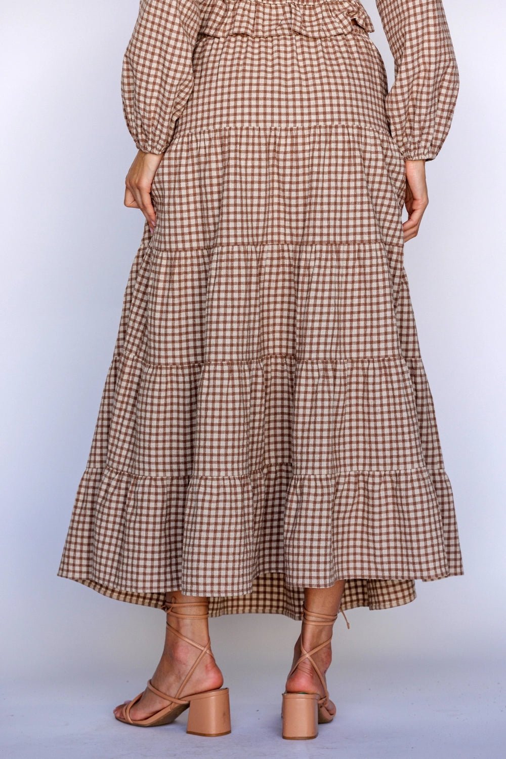 Harper Gingham Maxi Skirt - Styled With Claire Storia