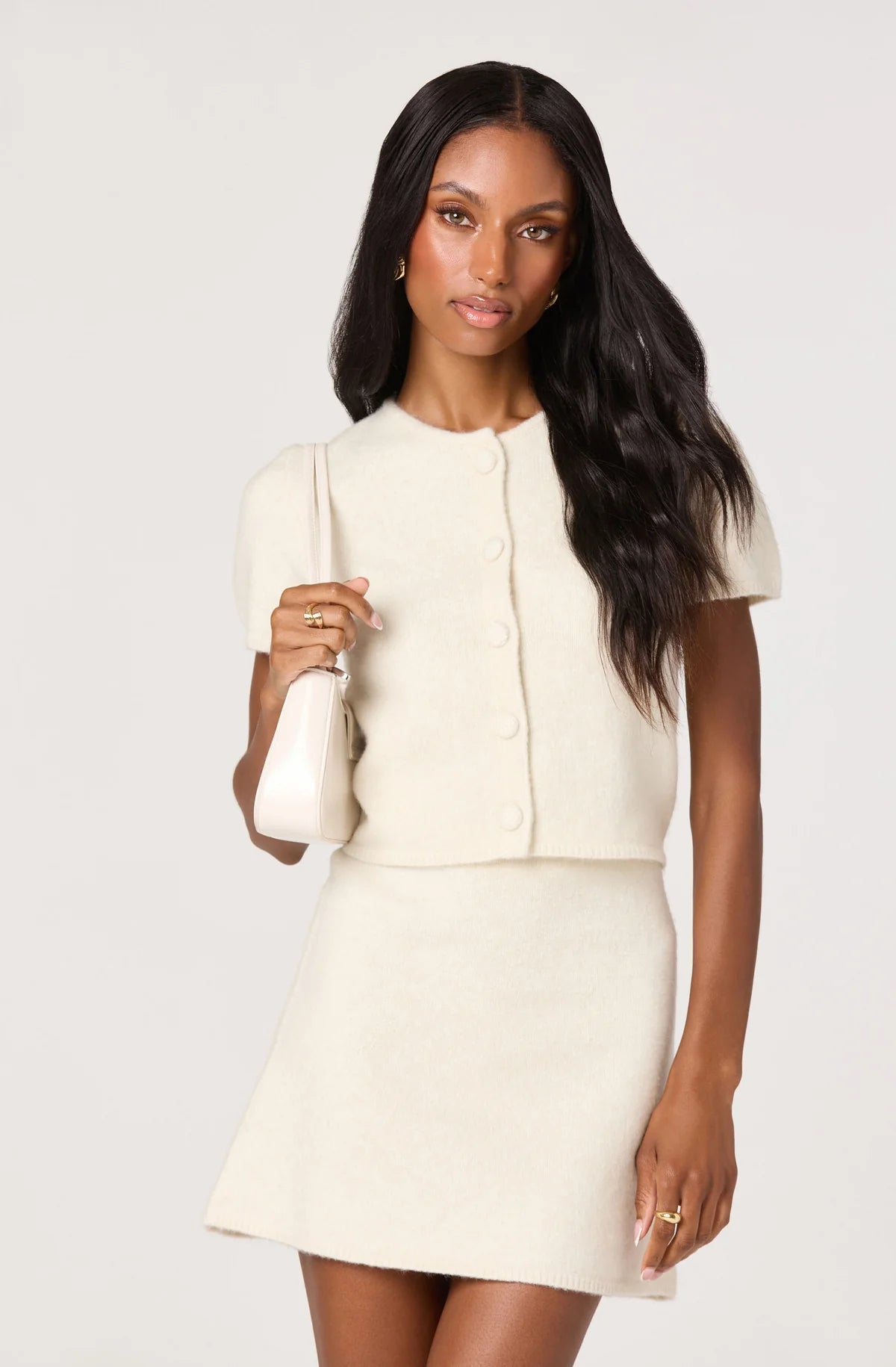 Jailyn Short Sleeve Cardigan - Styled With Claire ASTR THE LABEL