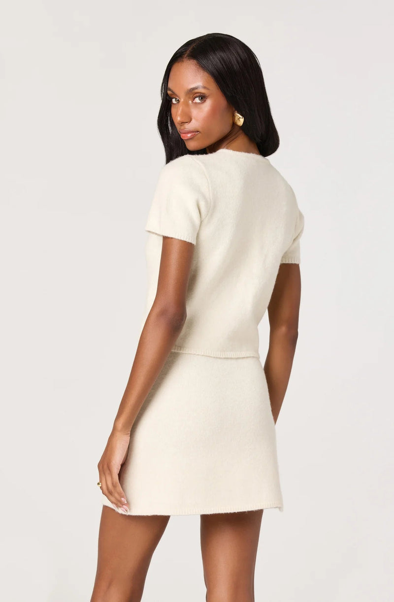 Jailyn Short Sleeve Cardigan - Styled With Claire ASTR THE LABEL