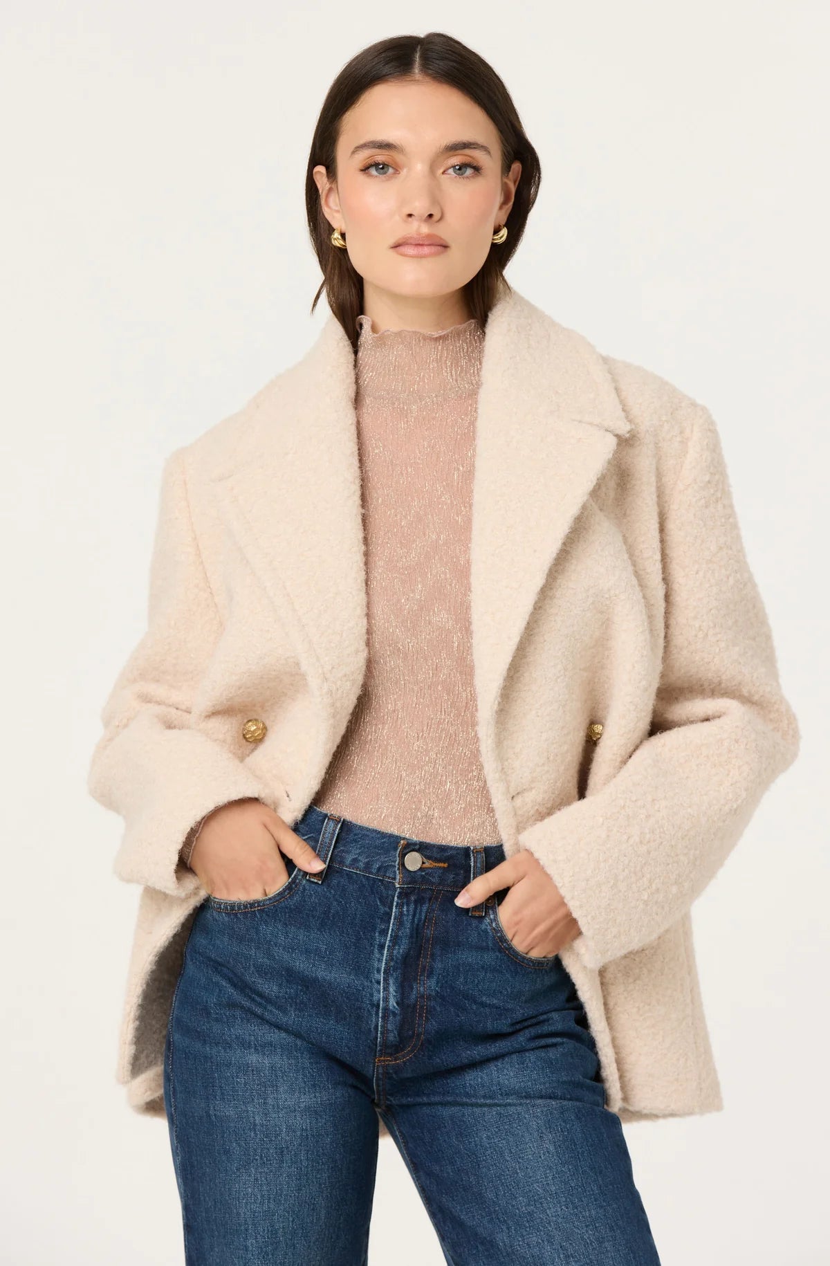 Jalyn Double Breasted Coat - Styled With Claire ASTR THE LABEL