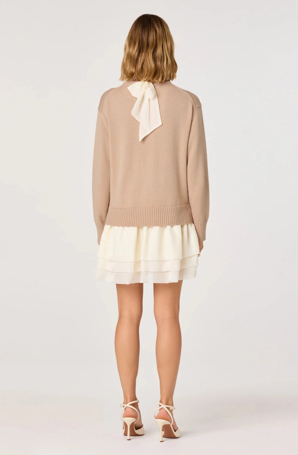 Kalyn Sweater Mixed Media Mini Dress - Styled With Claire ASTR THE LABEL