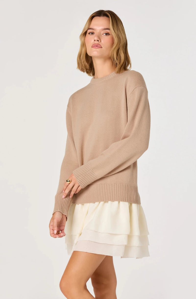 Kalyn Sweater Mixed Media Mini Dress - Styled With Claire ASTR THE LABEL