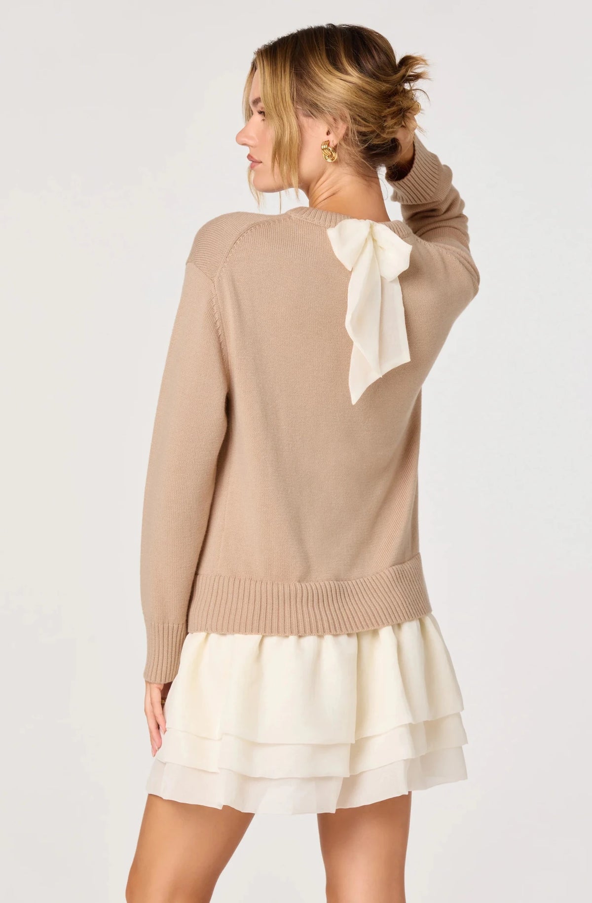 Kalyn Sweater Mixed Media Mini Dress - Styled With Claire ASTR THE LABEL