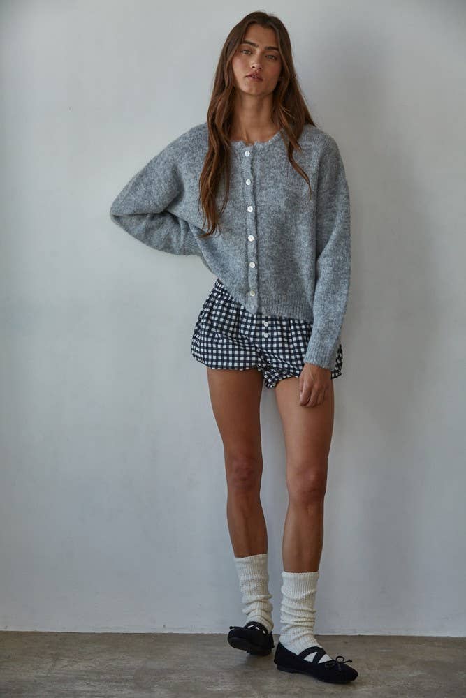 Knit Sweater Cardigan Top - Styled With Claire By Together