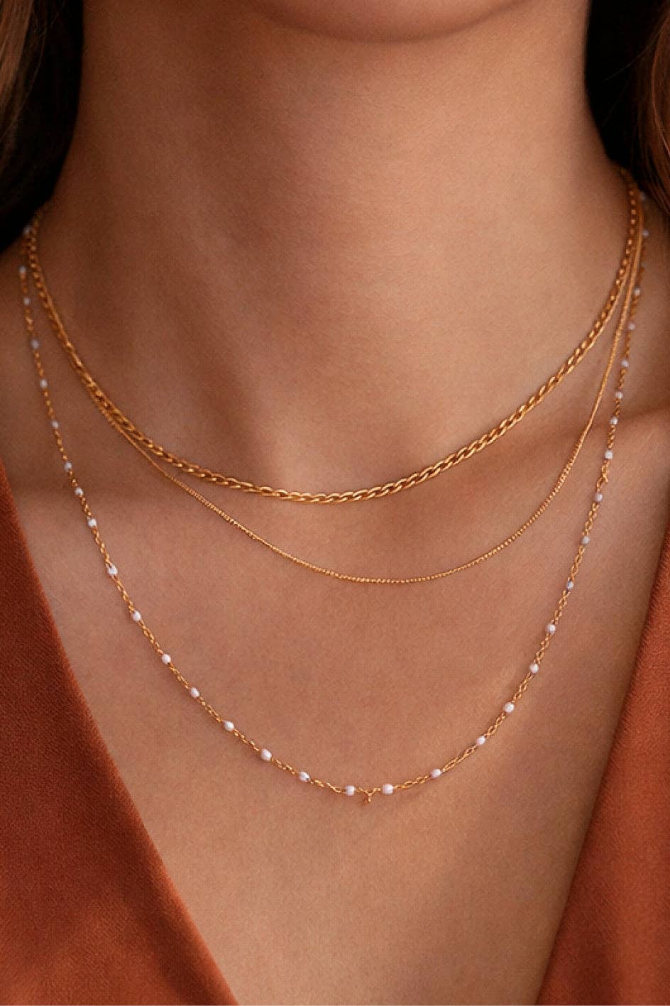 Layered Chain Necklace - Styled With Claire Mia Accessories