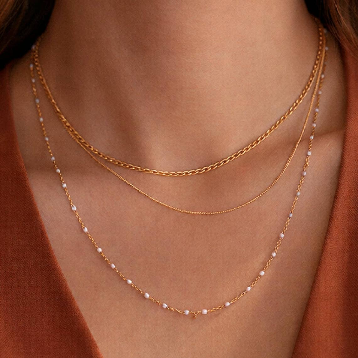 Layered Chain Necklace - Styled With Claire Mia Accessories