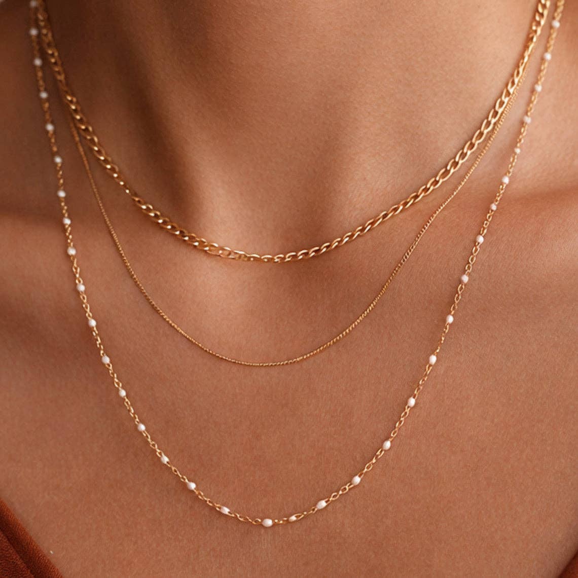 Layered Chain Necklace - Styled With Claire Mia Accessories
