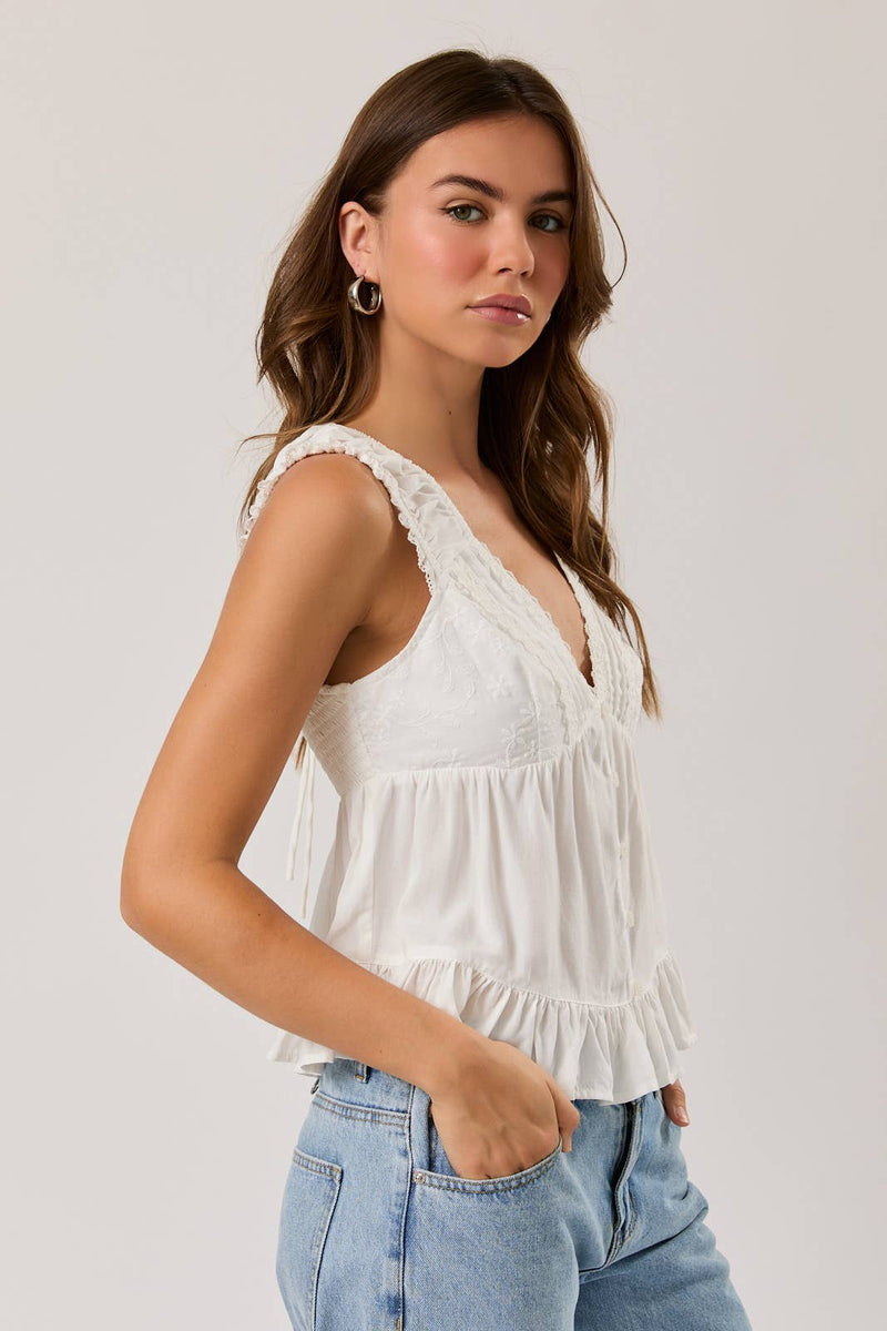 Lily Ruffle Tank - Styled With Claire LE LIS