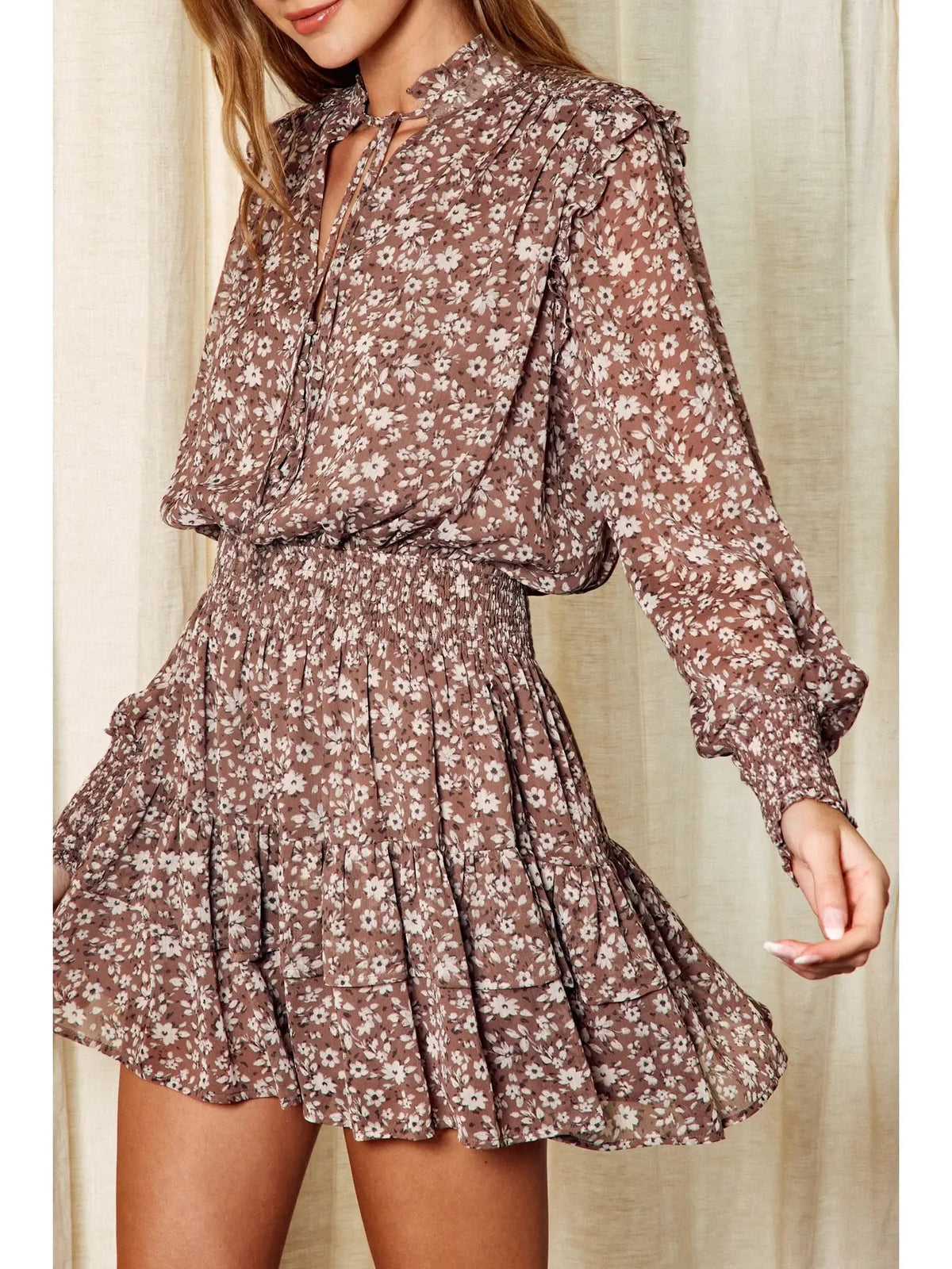 Little Daisy Shirred Waist Mini Dress - Styled With Claire Dress Forum