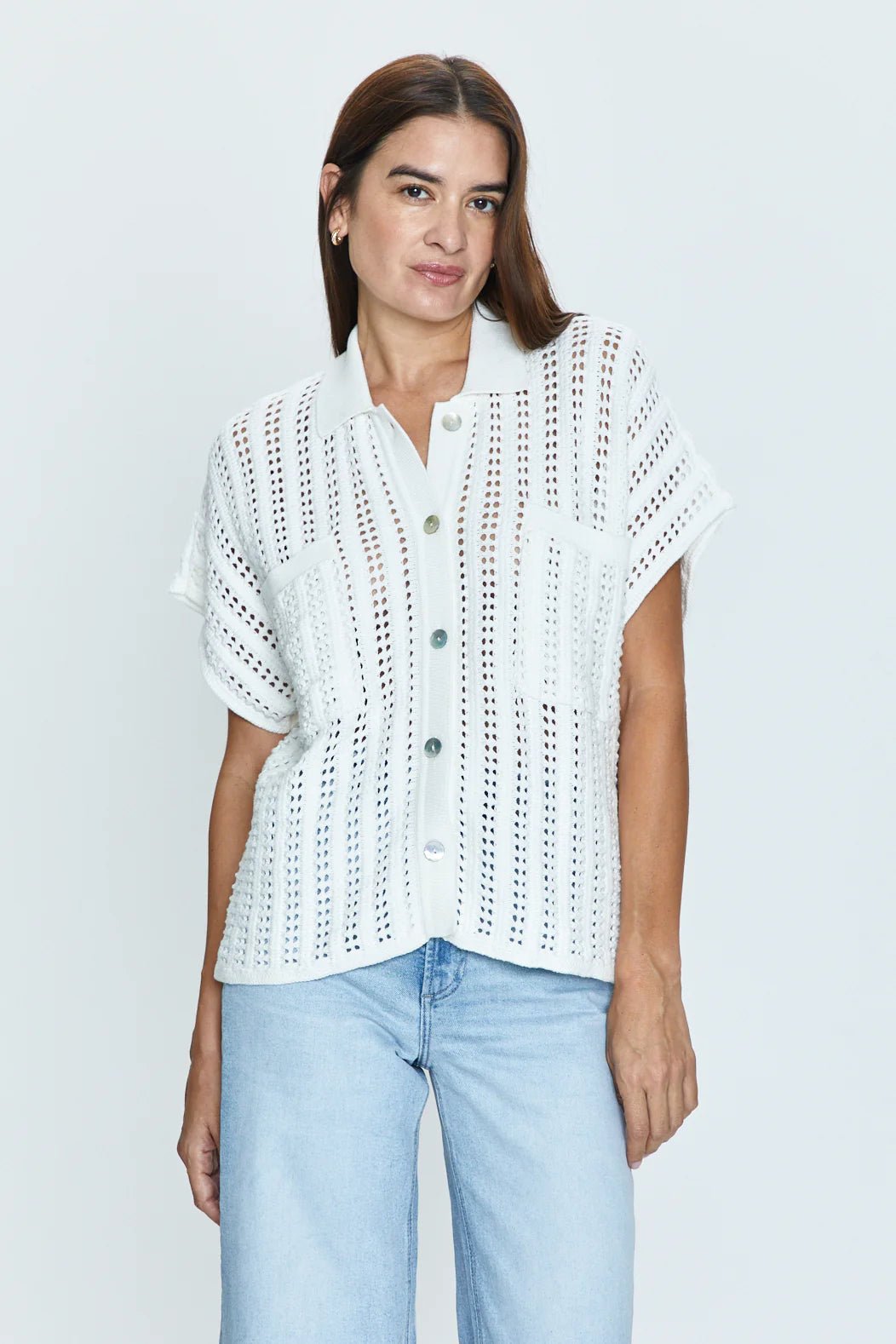 Lola Crochet Shirt - Styled With Claire Pistola