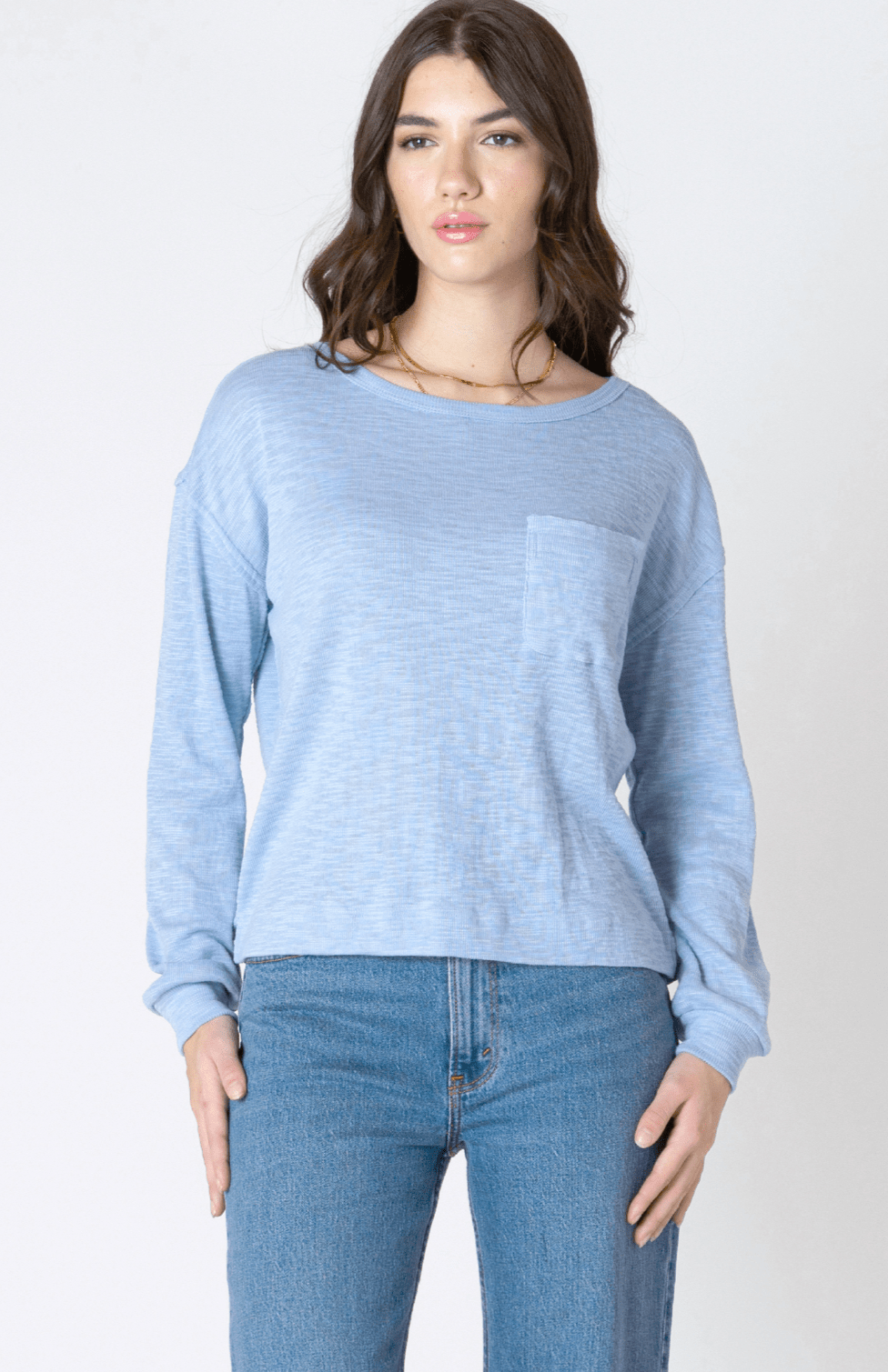 Lumi Long Sleeve | Blue - Styled With Claire Dex