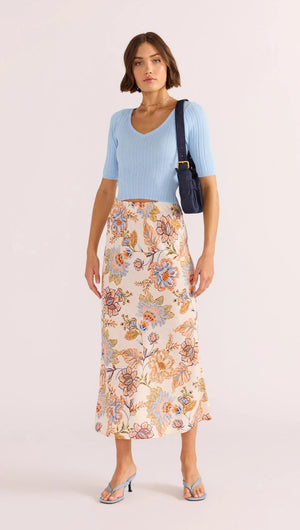 Marceline Bias Midi Skirt - Styled With Claire MINKPINK