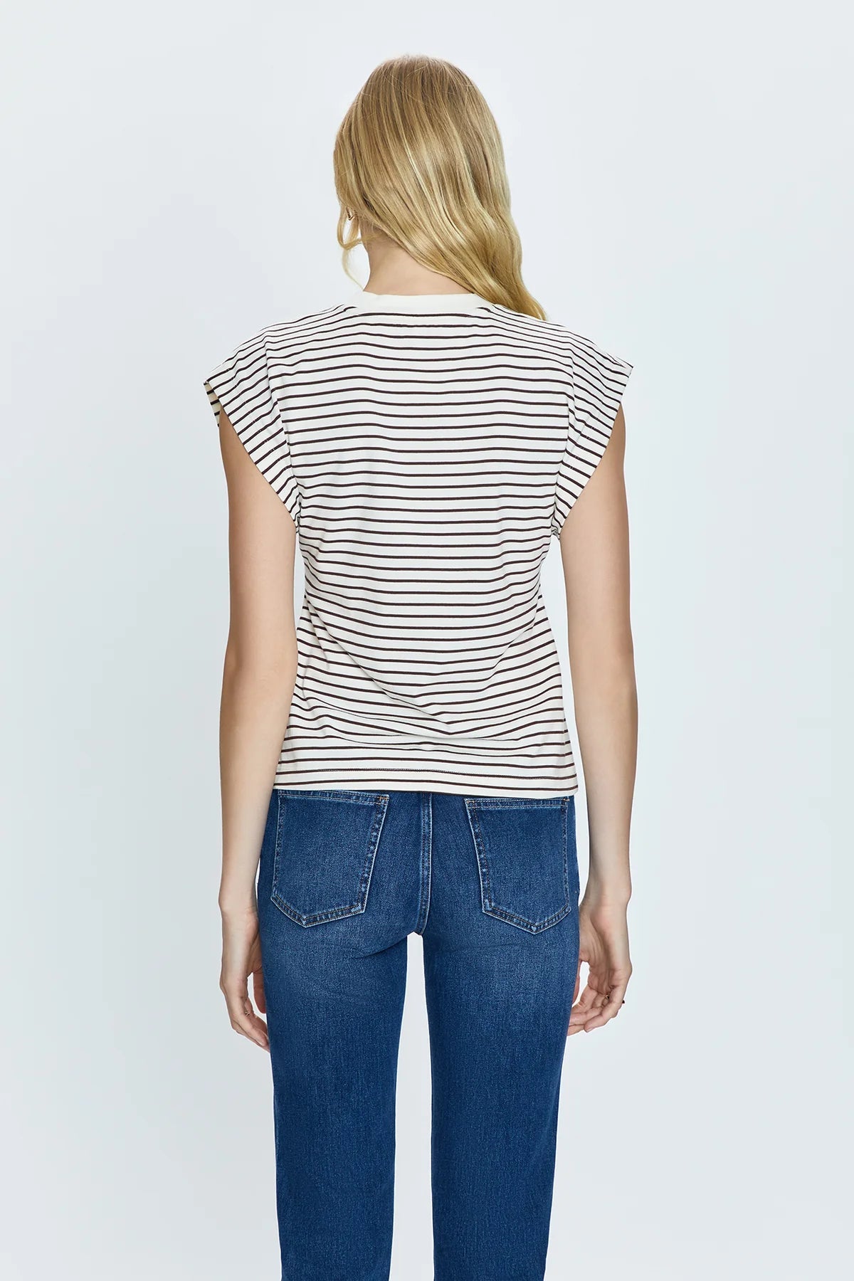 Marina Tee | Chestnut Stripe - Styled With Claire Pistola