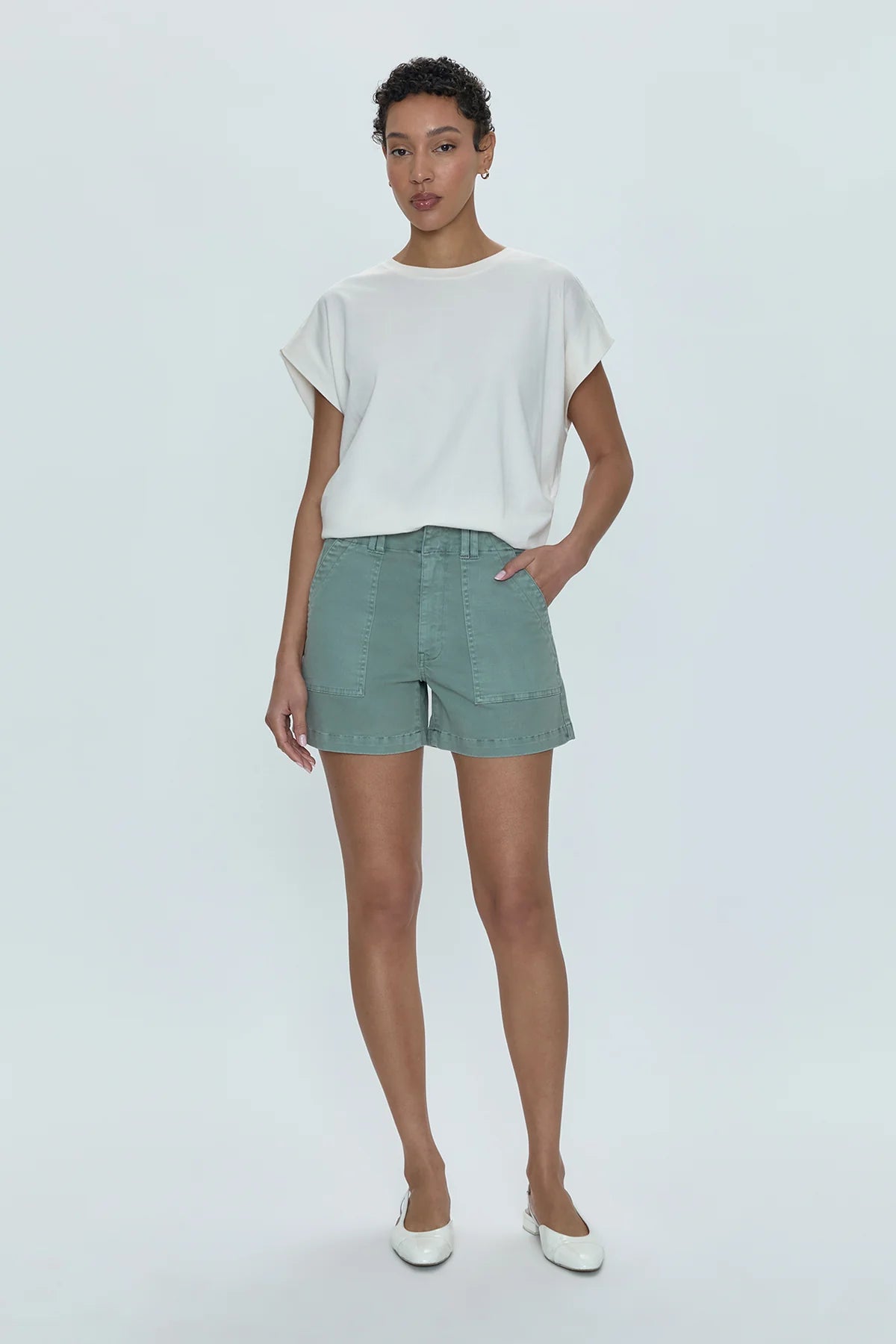 Marissa High Rise Utility Short - Styled With Claire Pistola