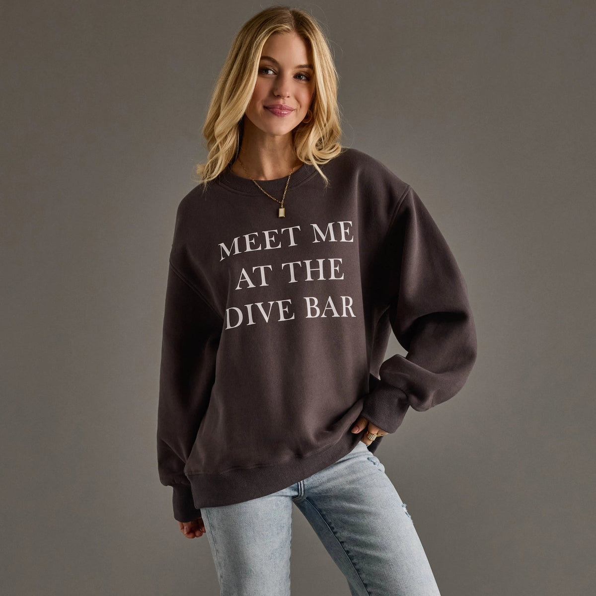 Meet Me At The Dive Bar Sweatshirt - Styled With Claire Panache Apparel Co.