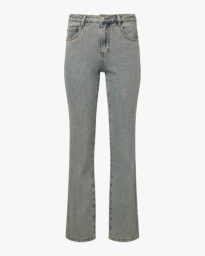 Mid Rise Straight Flare Jean - Styled With Claire WEWOREWHAT