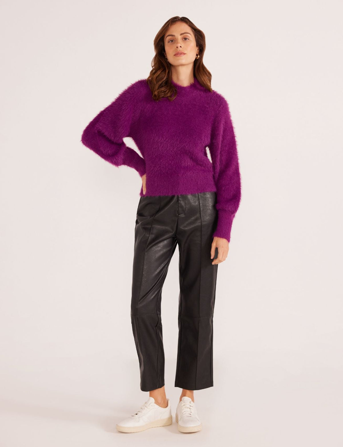 Millie Fluffy Knit Jumper - Styled With Claire MINKPINK