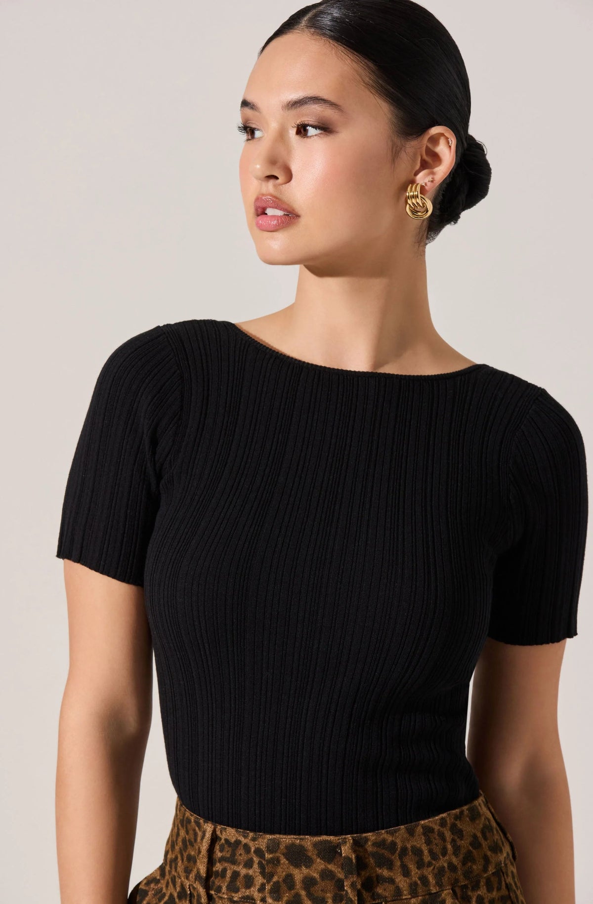 Nikola Ribbed Knit Sweater Top - Styled With Claire ASTR THE LABEL