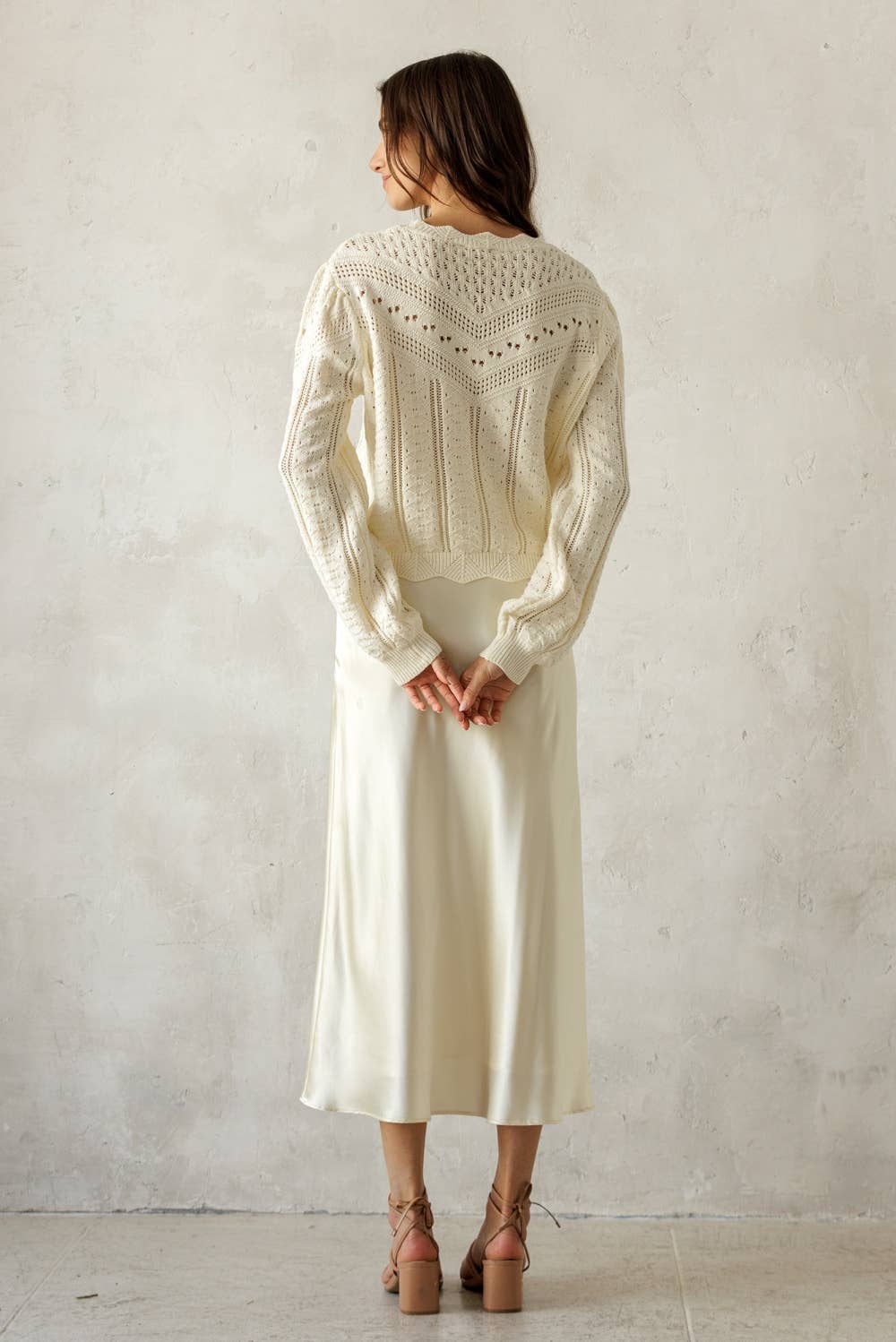 Pointelle Knit Sweater - Styled With Claire STORIA
