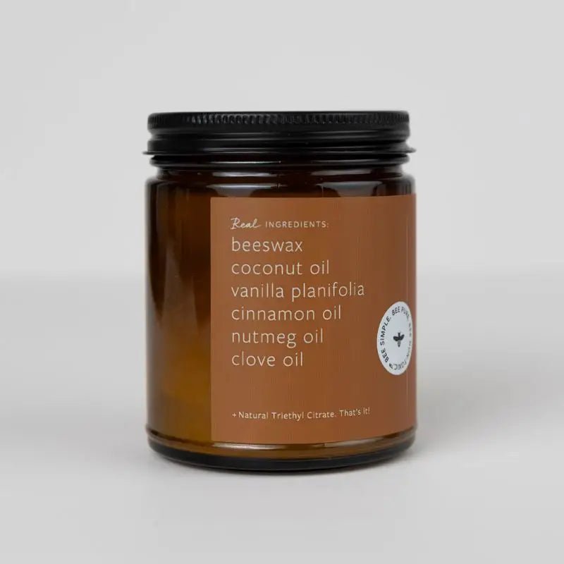 Pumpkin Pie Essential Oil Beeswax Jar Candle: Non - Toxic - Styled With Claire Fontana Candle Co.