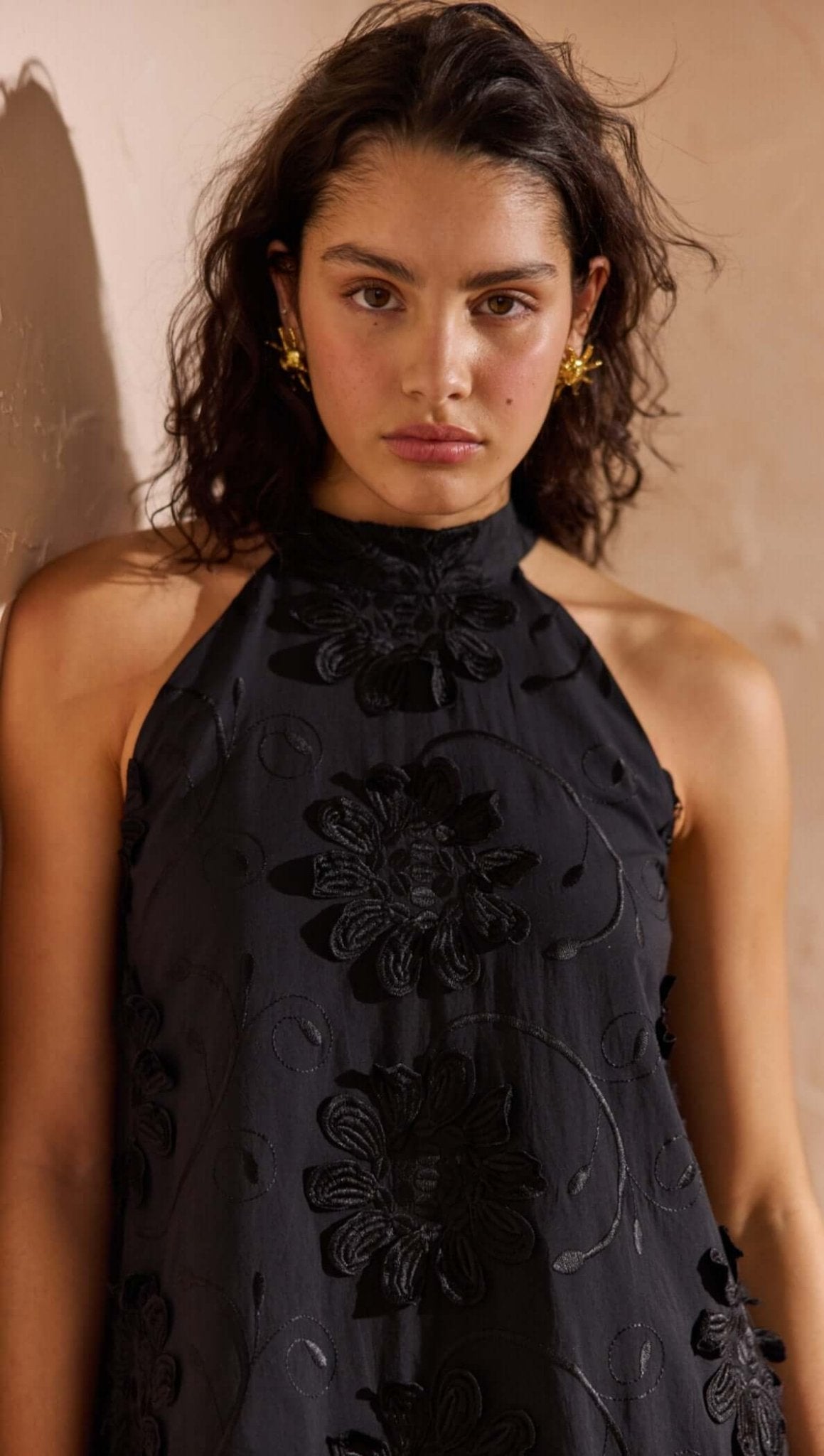 Roma High Neck Mini Dress - Styled With Claire MINKPINK