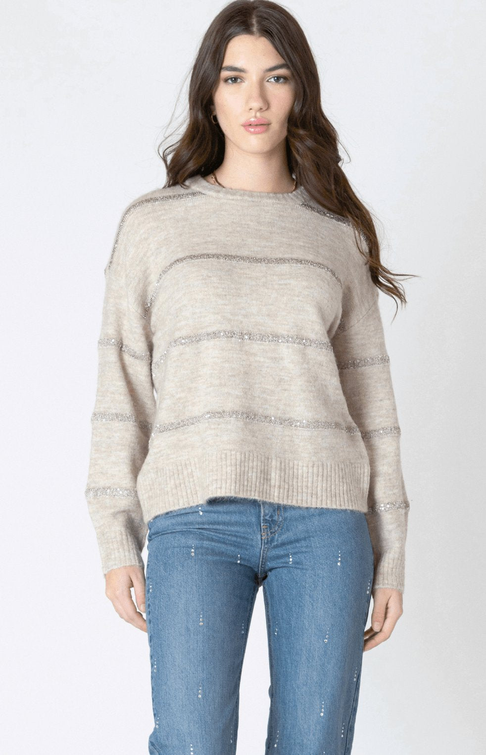 Sequin Stripe Sweater - Styled With Claire Dex
