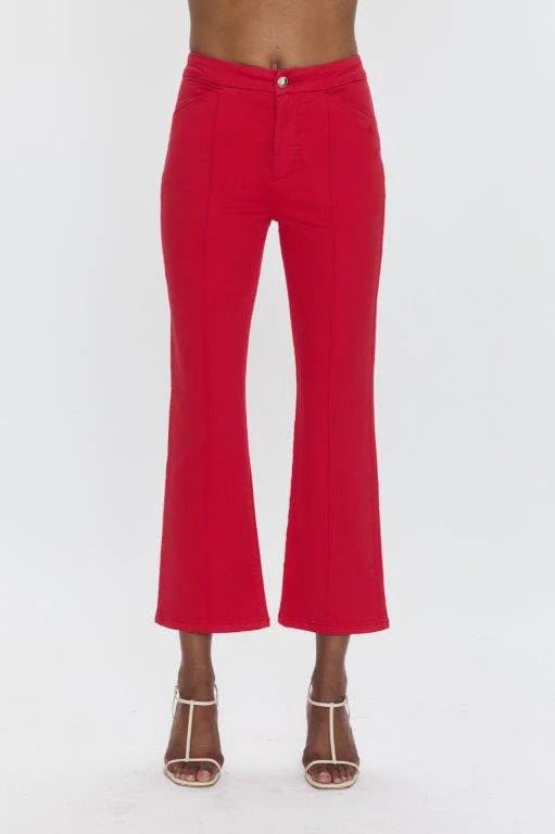 Simone Kick Flare Pant | Ruby - Styled With Claire Pistola