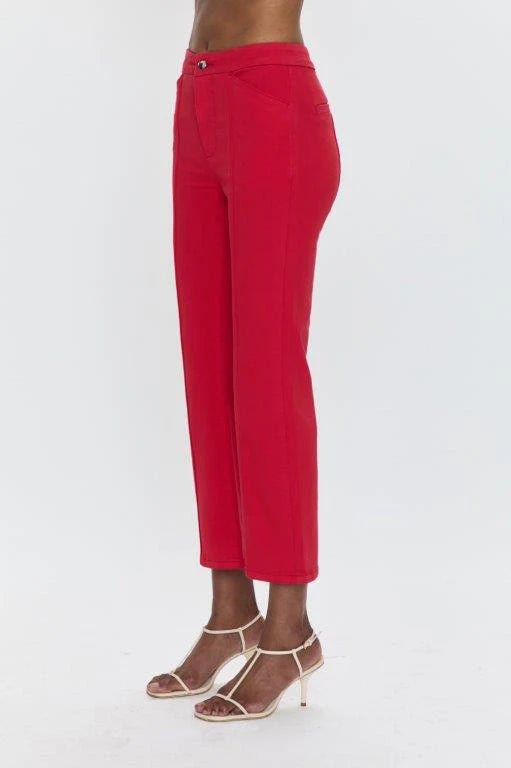 Simone Kick Flare Pant | Ruby - Styled With Claire Pistola