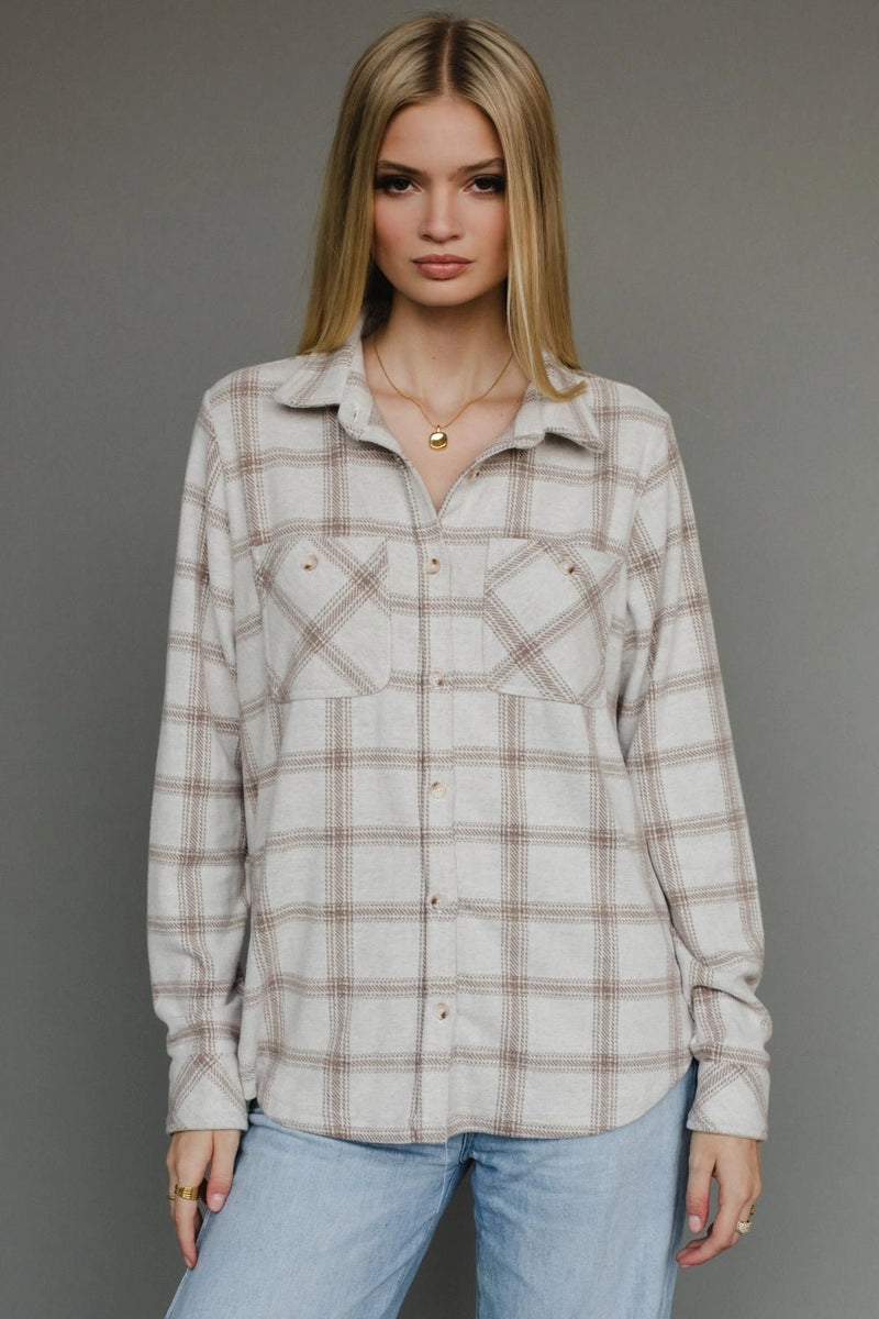 Super Soft Plaid Button Up - Styled With Claire Panache Apparel Co.