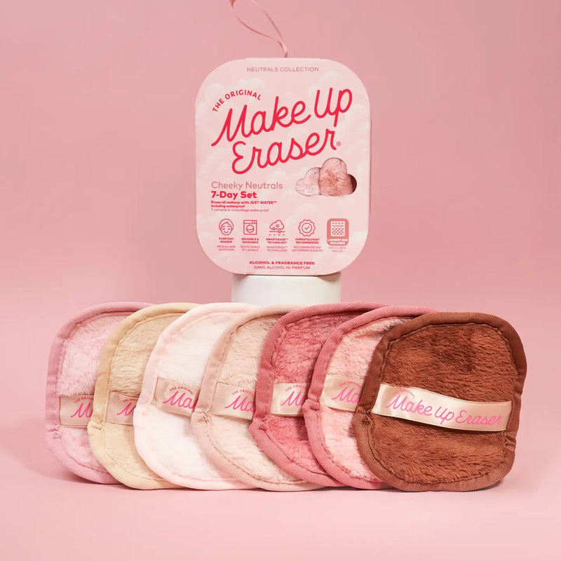 Sweet Cheeks Makeup Eraser 7 - Day Set | Blush/Pink Neutrals - Styled With Claire The Original Makeup Eraser