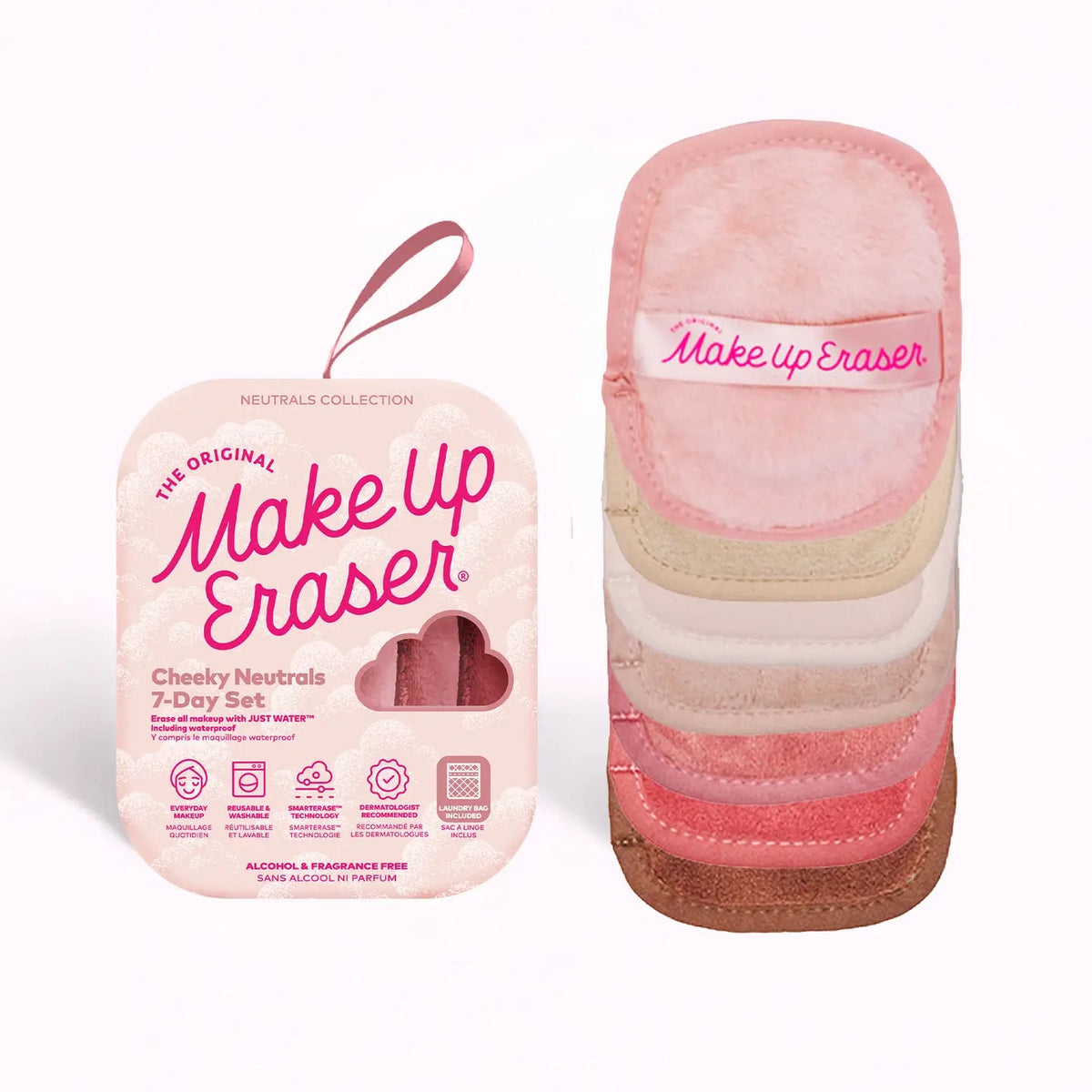 Sweet Cheeks Makeup Eraser 7 - Day Set | Blush/Pink Neutrals - Styled With Claire The Original Makeup Eraser