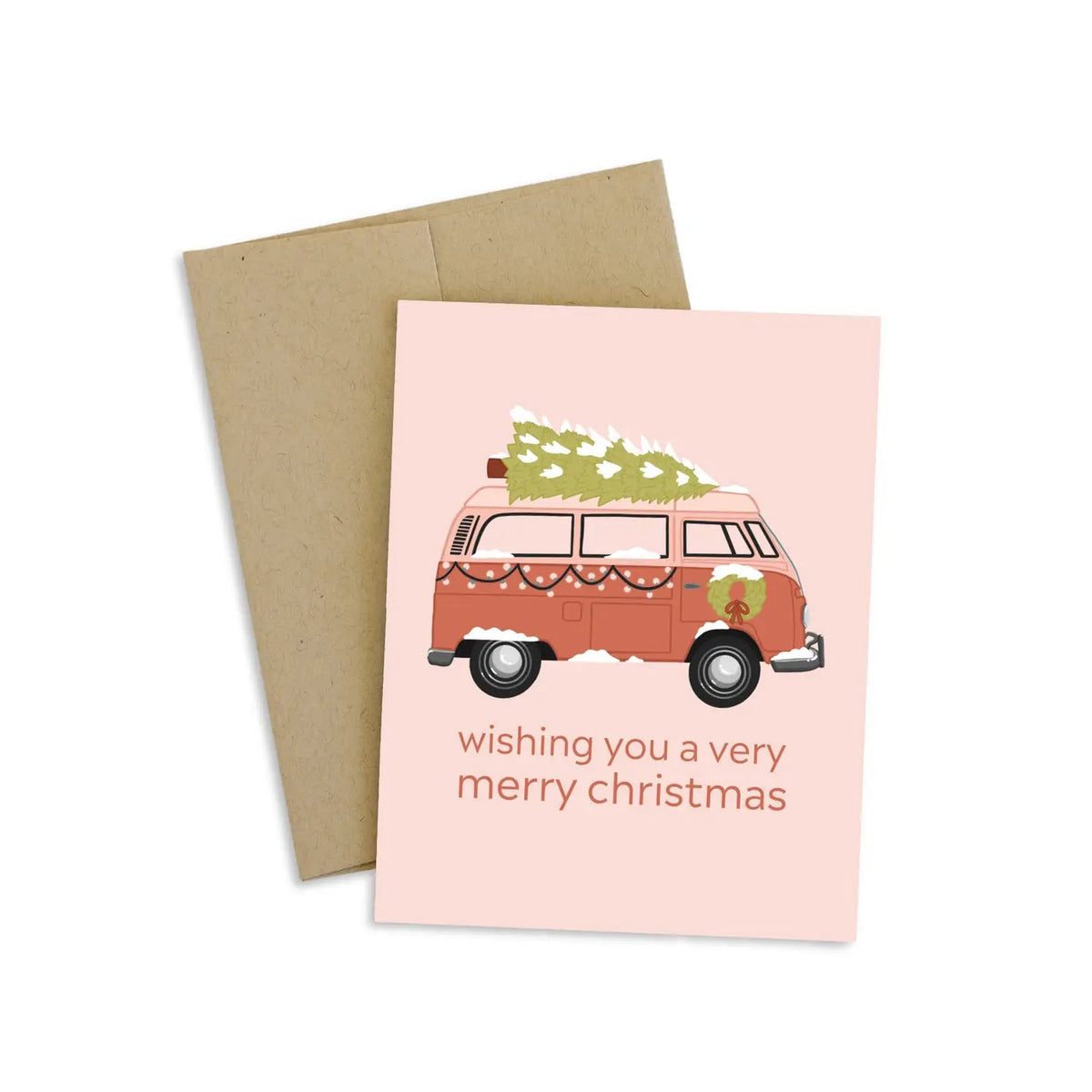 Very Merry Christmas Greeting Card - Styled With Claire Elyse Breanne Design