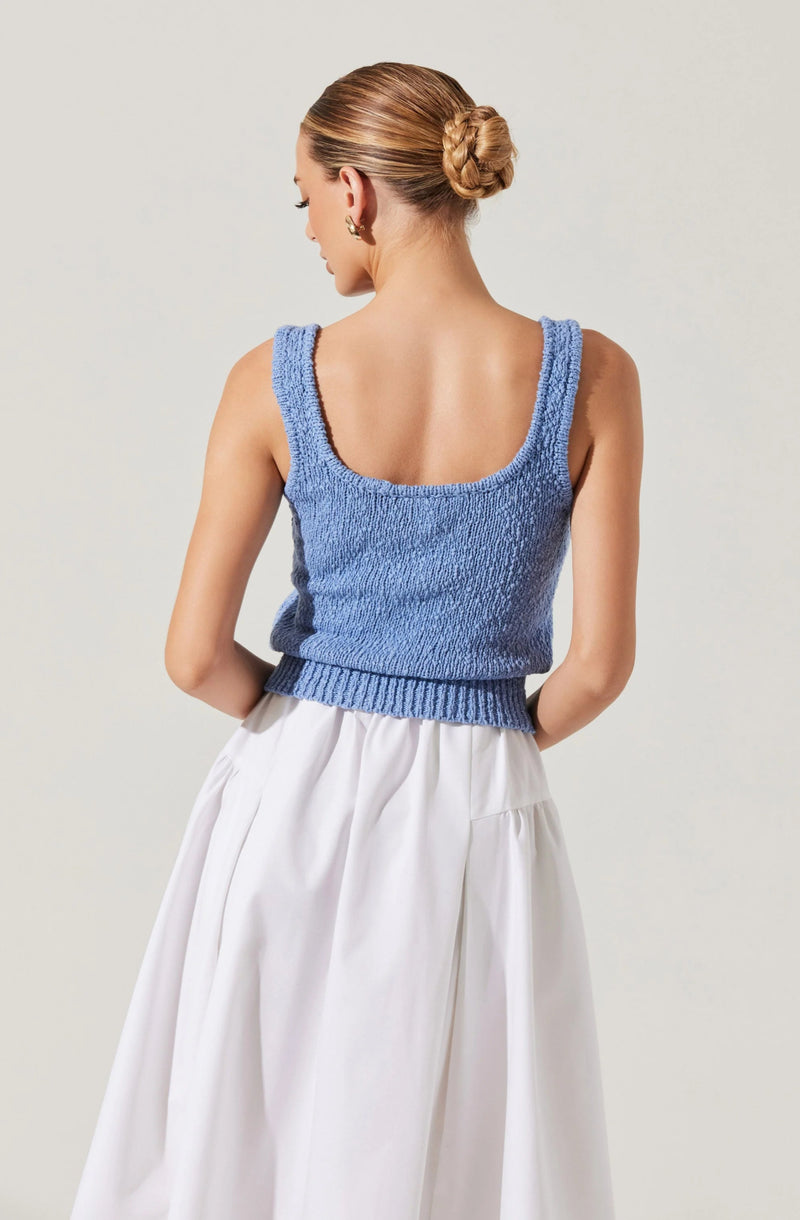 Virgo Textured Sweater Tank - Styled With Claire ASTR THE LABEL