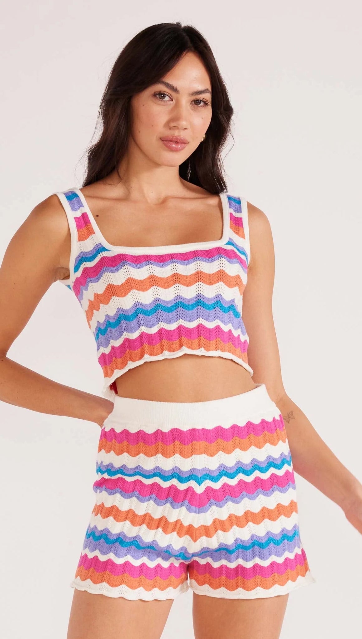 Wilma Pointelle Knit Tank - Styled With Claire MINKPINK