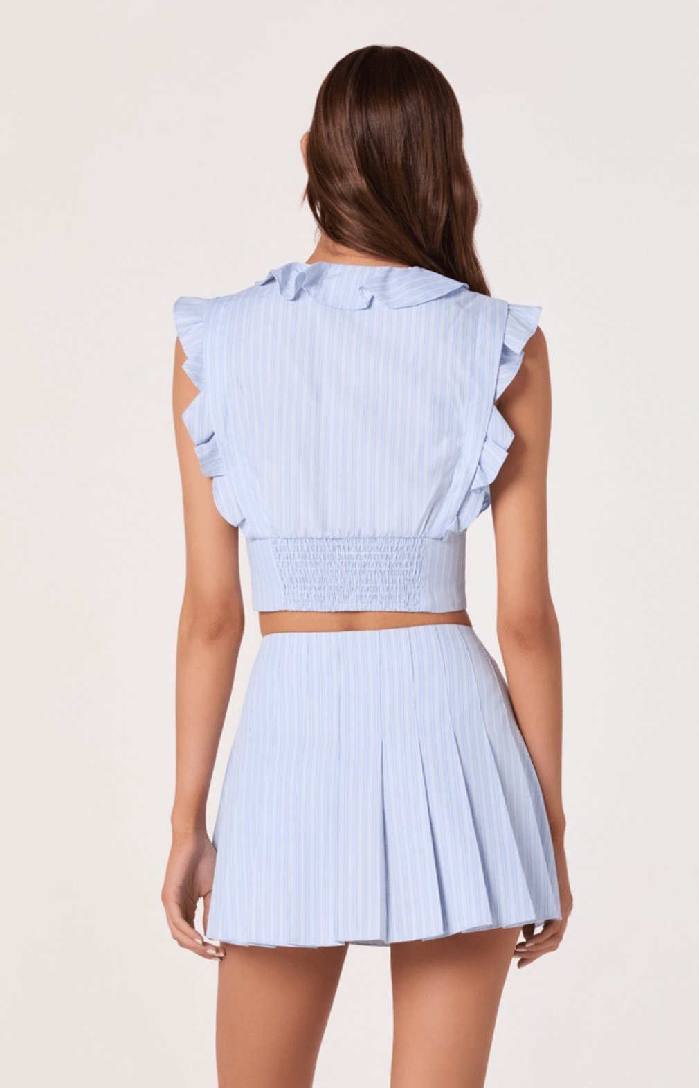 Zira Ruffle Trim Tie-Front Top - Styled With Claire ASTR THE LABEL