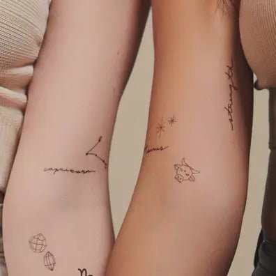 Zodiac Collection: Earth Signs Temporary Tattoo Pack - Styled With Claire INKED By Dani