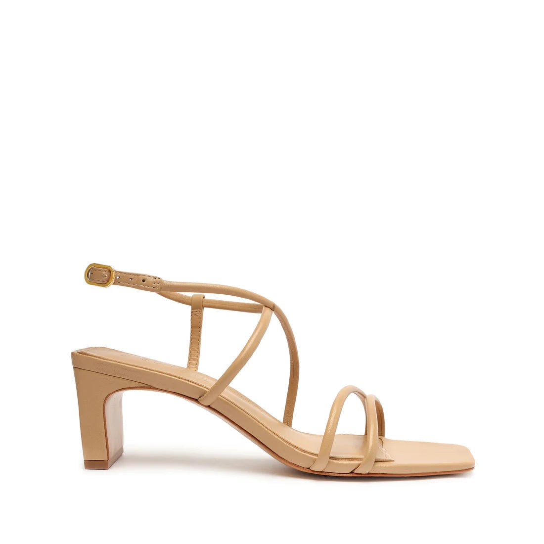 Aimee Block Leather Sandal - Styled With Claire SCHUTZ