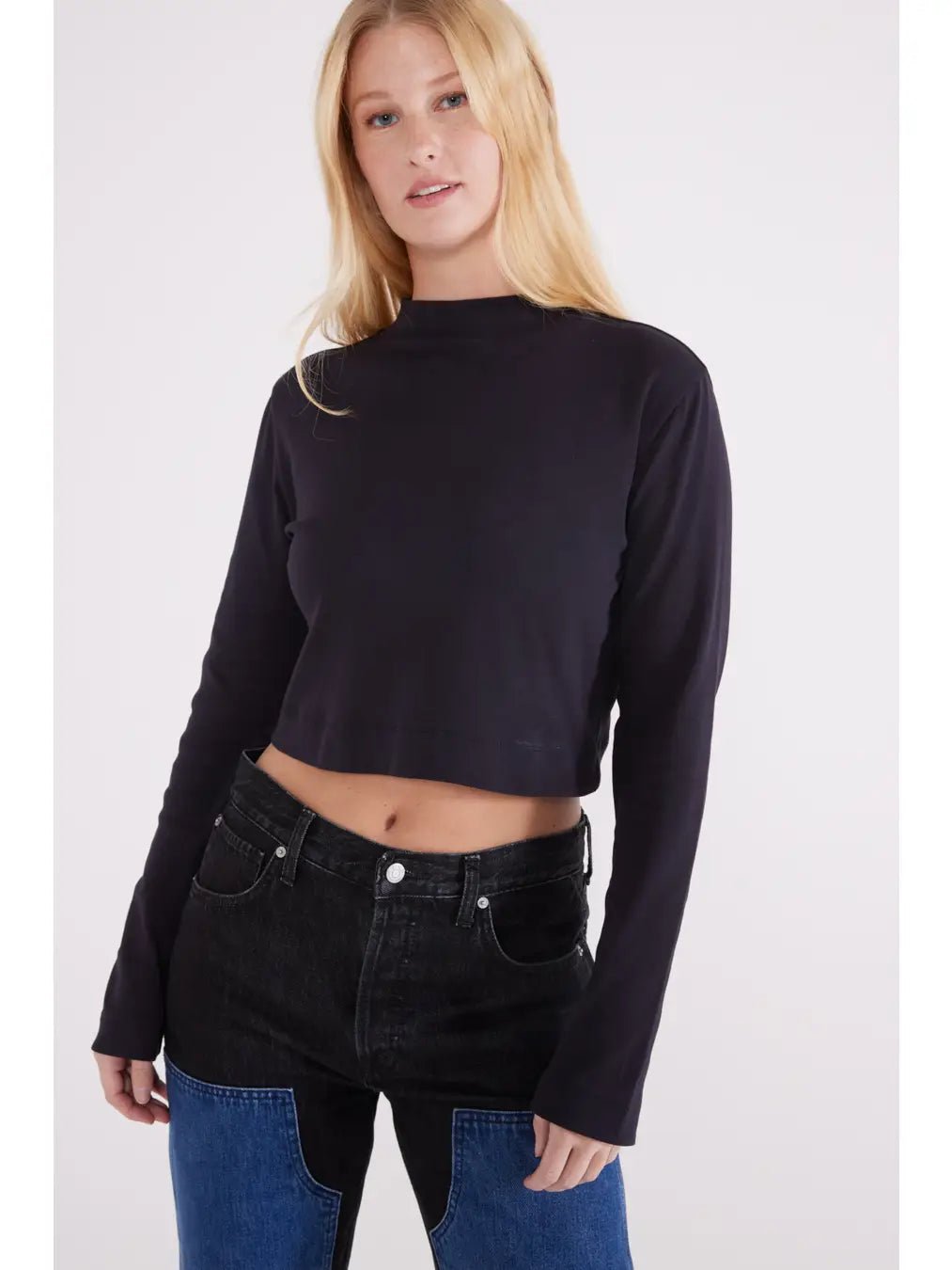 Bella Ribbed Mock Neck 