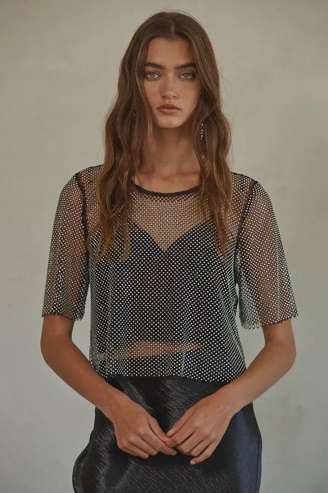 Bellamy Rhinestone Top - Styled With Claire By Together