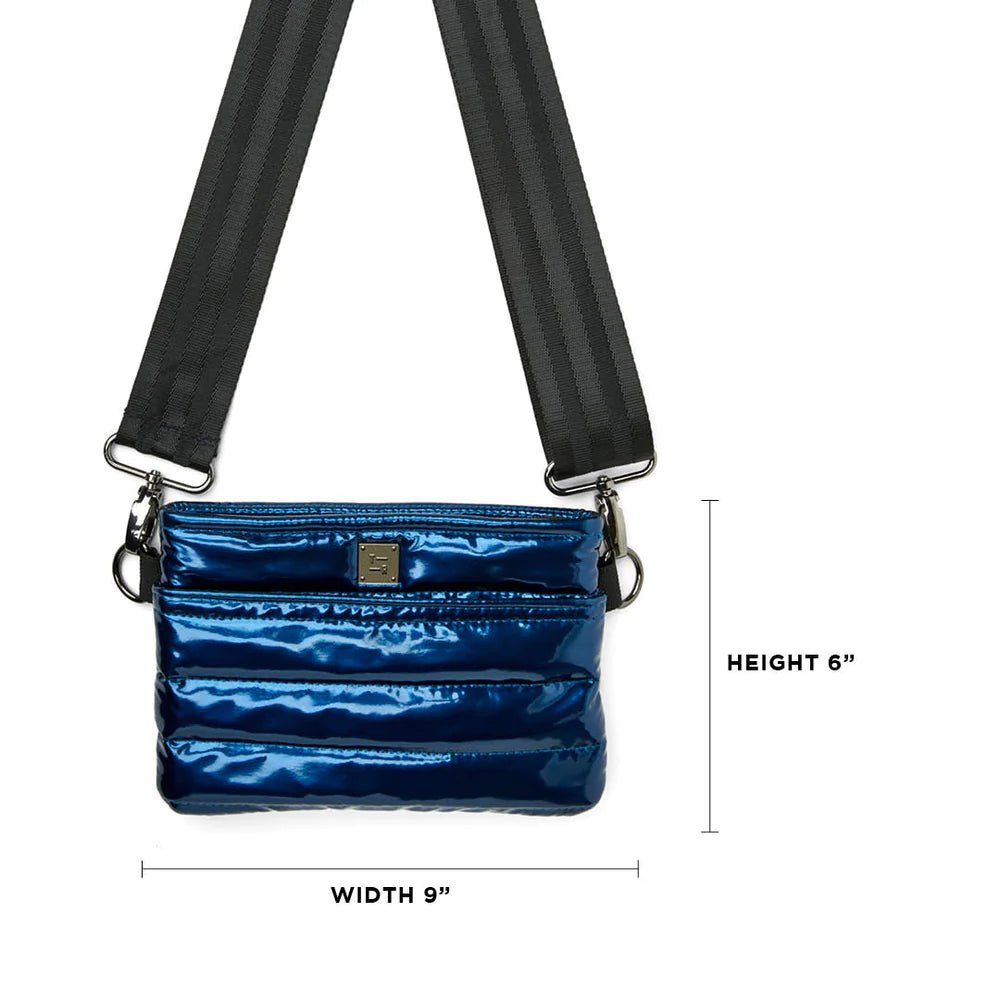 Bum Bag | Glossy Navy Patent - Styled With Claire Think Royln