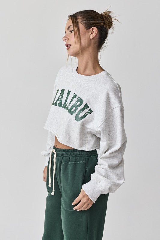 Lila Malibu Cropped Sweatshirt - Styled With Claire Papermoon