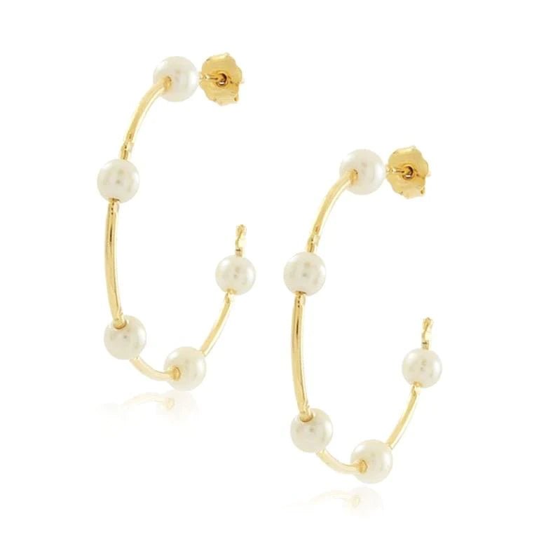 Molly Pearl Hoops - Styled With Claire Sahira