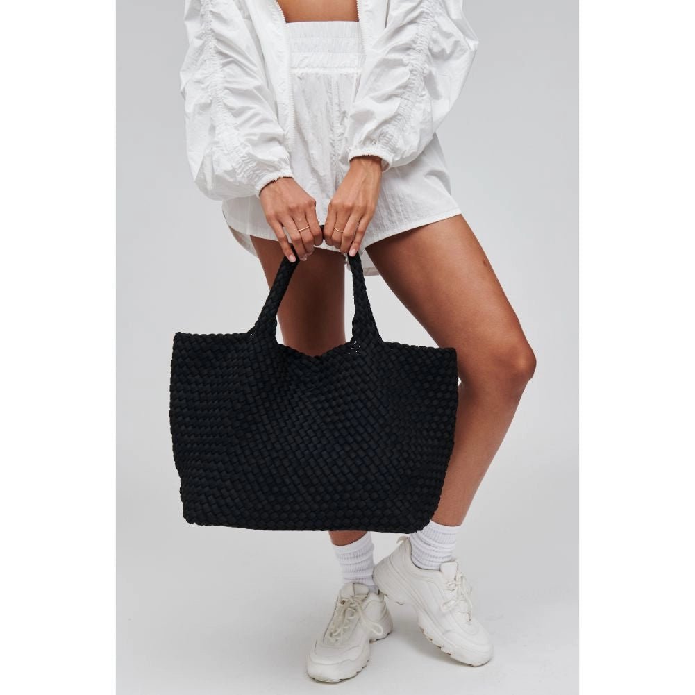 Sky's the Limit - Large Woven Neoprene Tote - Styled With Claire Sol & Selene