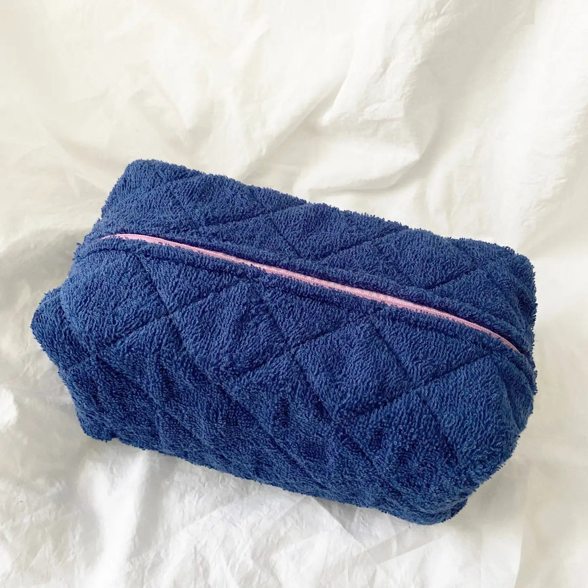 Terry Cloth Make Up Bag | Large - Styled With Claire LoveLina