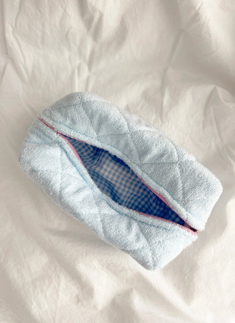 Terry Cloth Make Up Bag | Large - Styled With Claire LoveLina