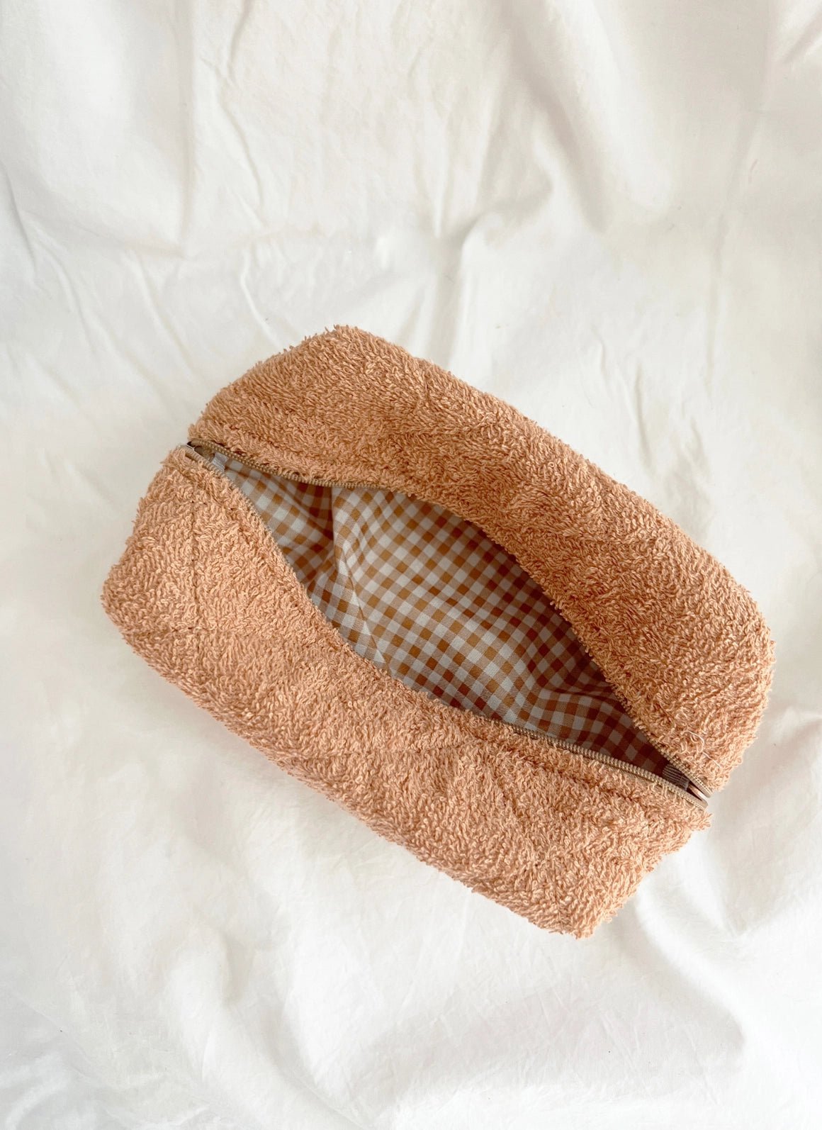 Terry Cloth Make Up Bag | Large - Styled With Claire LoveLina