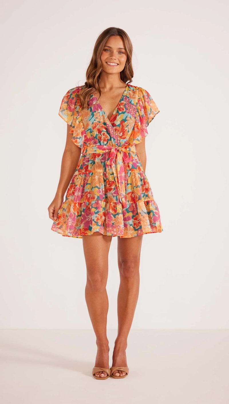 Valla Flutter Mini Dress - Styled With Claire MINKPINK